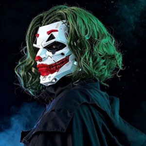 Cyberpunk clown mask